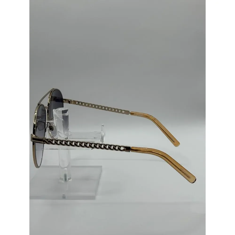 Steve Madden Aviator Sunglasses Gold Blue Gradient Lens